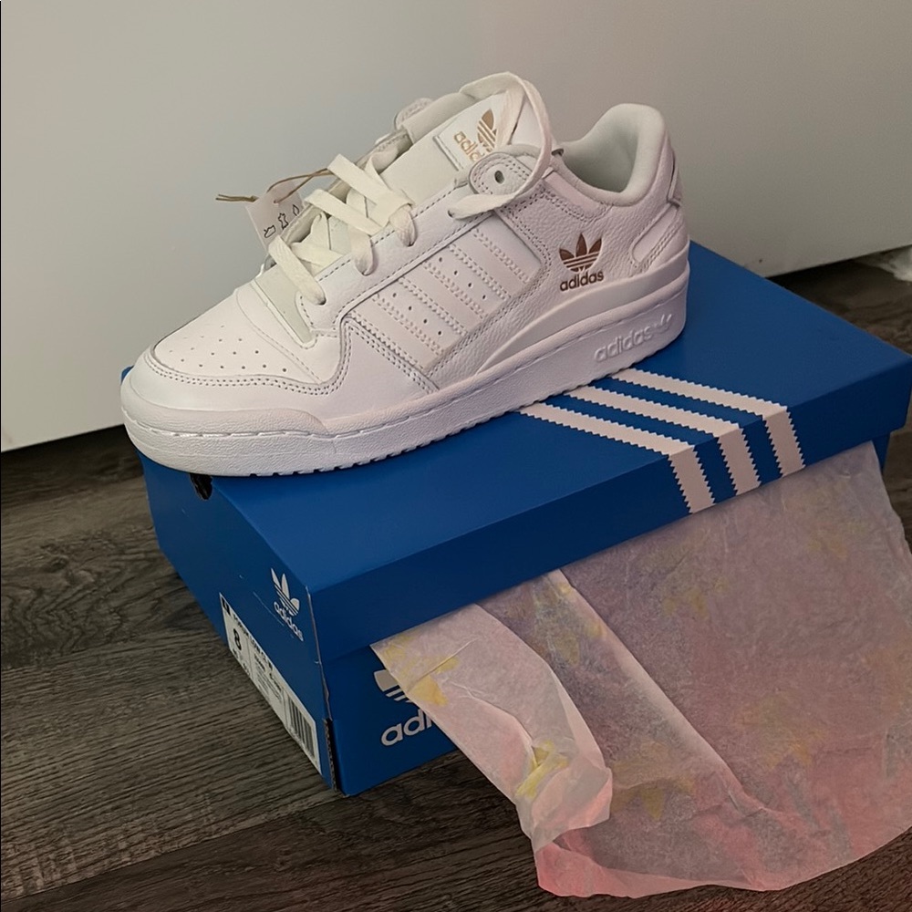 Adidas Kids White Sneakers